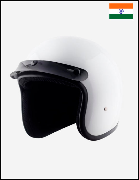Classic Super Low Profile 3/4 Helmet Gloss White