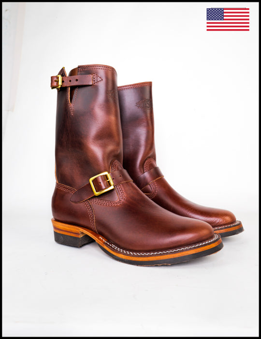 Wesco Boots X The Shop Mister Lou Brown Horse hide Engineer Boot