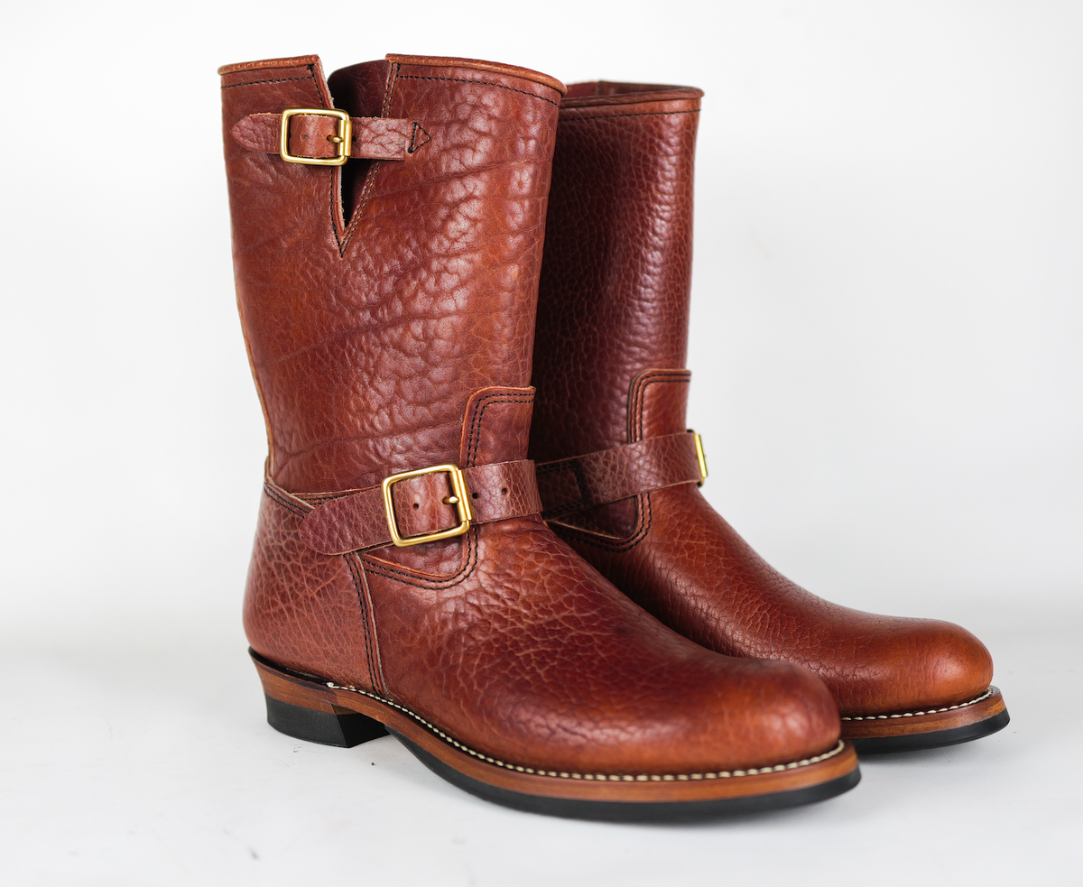 The Shop Vancouver Y&#39;2 Leather bull hide engineer boots made in japan mens wear selvedge denim&amp;nbsp;