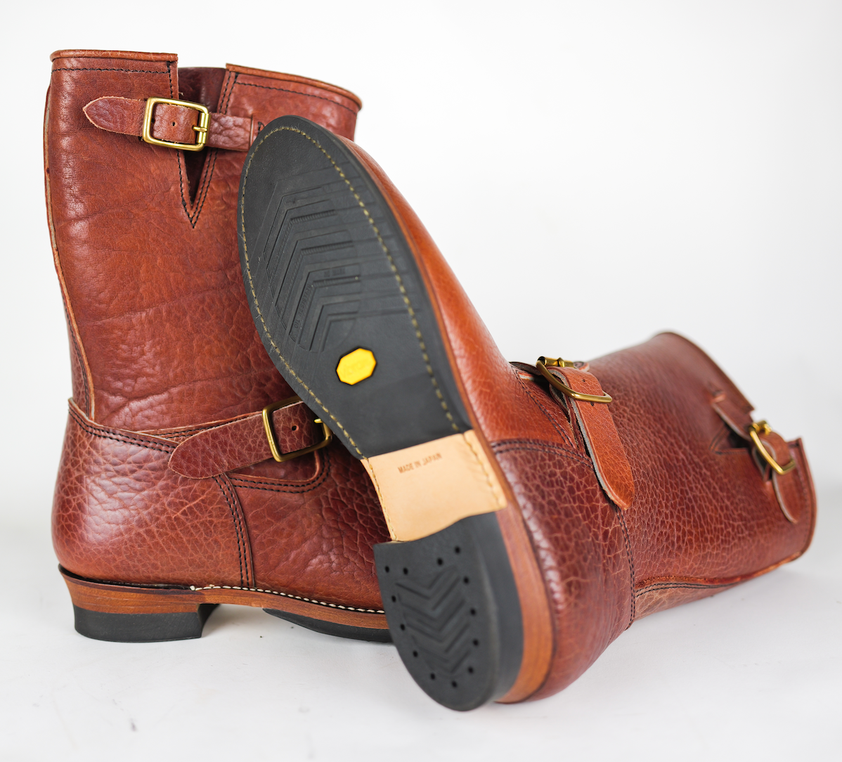 The Shop Vancouver Y&#39;2 Leather bull hide engineer boots made in japan mens wear selvedge denim&amp;nbsp;