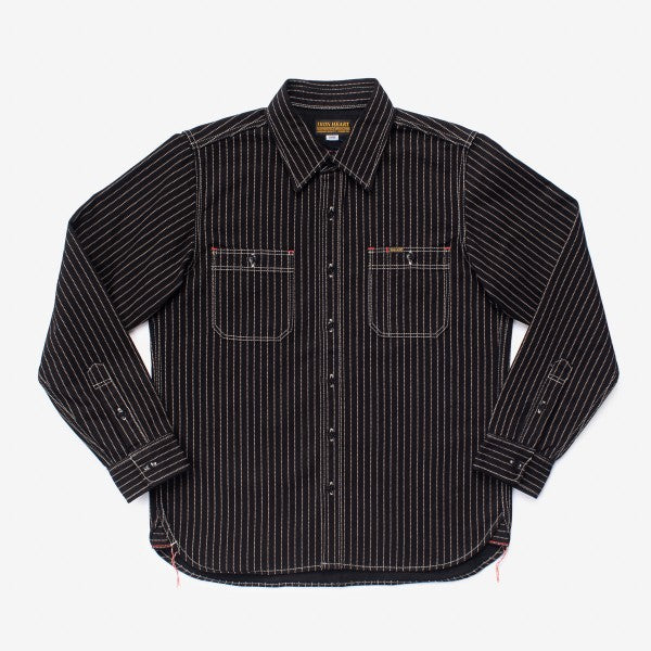 IHSH-266 Wabash Work Shirt - Black with Black Buttons