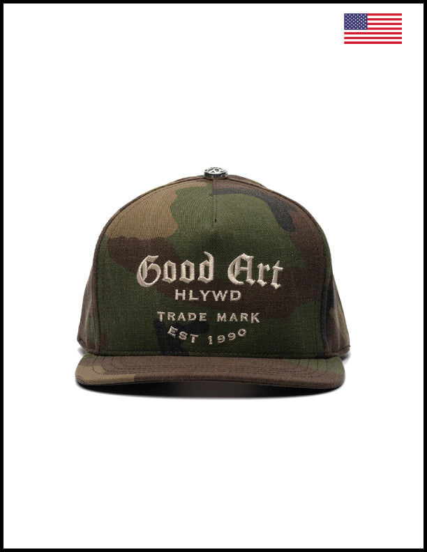 Good Art Trunk Logo High Crown Snapback Cap