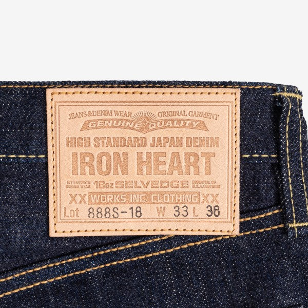 Iron Heart IH-888S 18oz Vintage Selvedge Denim Medium/High Rise Tapered Cut Jeans