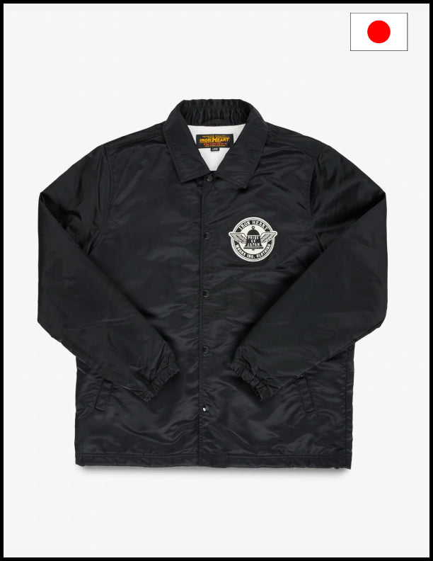IHJ-160 4.8oz Nylon Coach Jacket - Black
