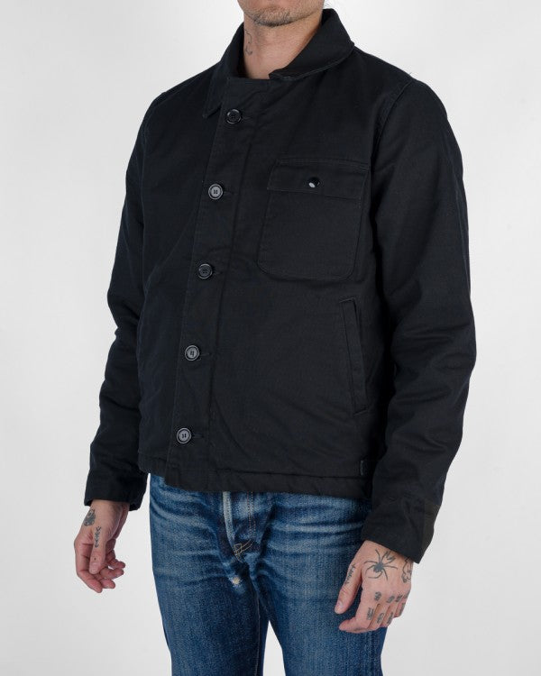 Iron Heart IHM-39 Military Serge A2 Deck Jacket - Black