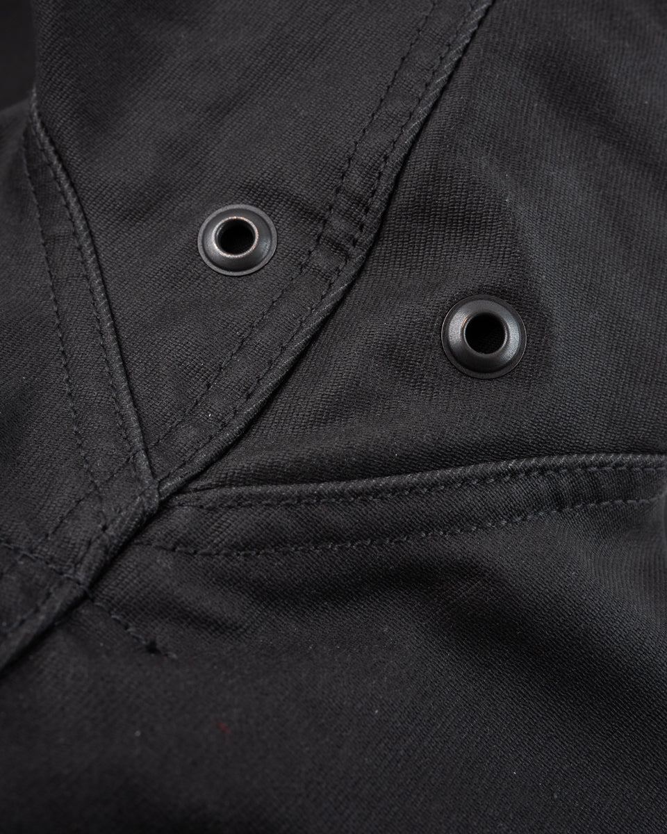 Iron Heart IHM-37 Oiled Whipcord N1 Deck Jacket - Black