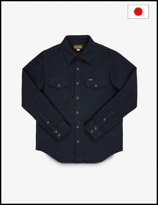 Iron Heart  IHSH-437 13.5oz Dobby Cloth CPO Shirt - Indigo