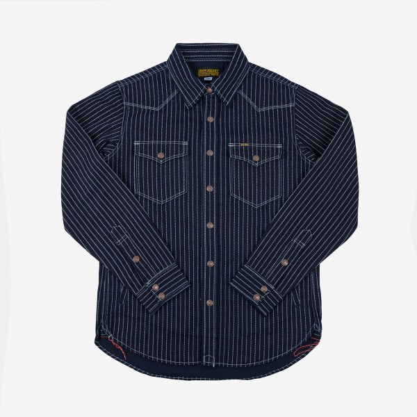 Iron Heart IHSH-227 12oz Wabash CPO Shirt - Indigo