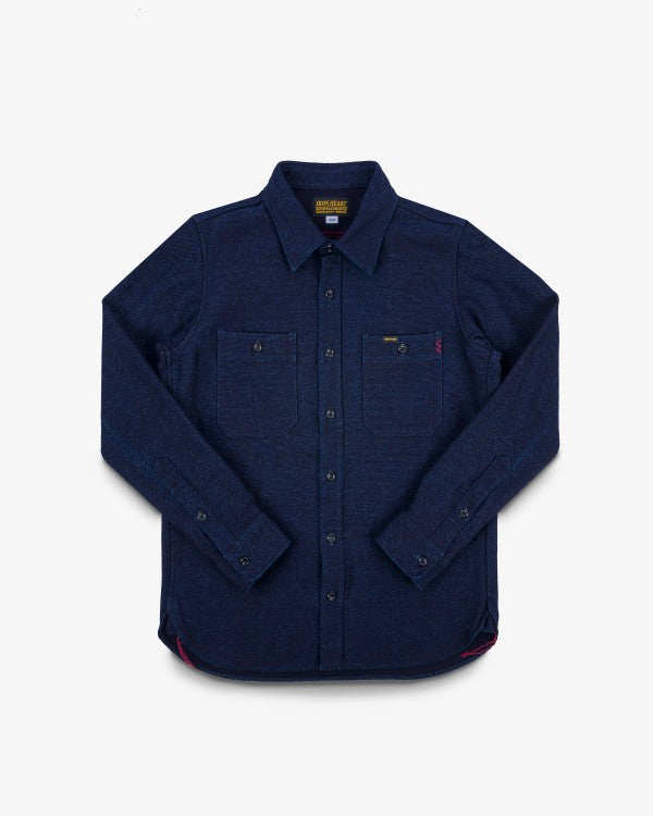 Iron Heart  IHSH-397 21oz Sashiko Work Shirt - Indigo