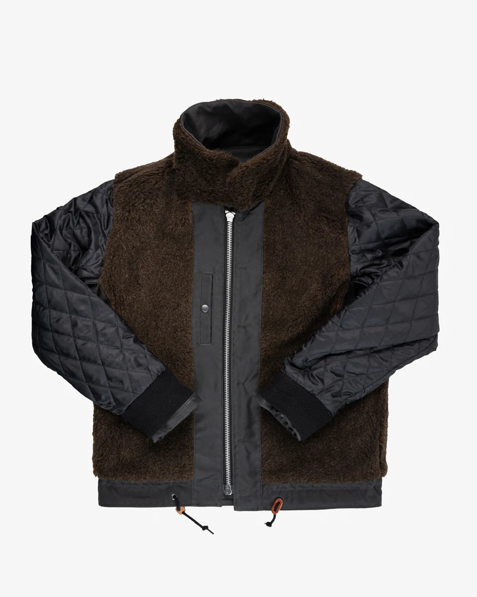 Iron Heart IHM-37 Oiled Whipcord N1 Deck Jacket - Black