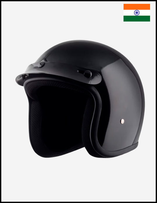 Classic Super Low Profile 3/4 Helmet Gloss Black