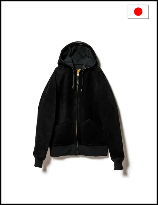 Y'2 Leather TB-152 STEER ROUGHOUT HOODED PARKA