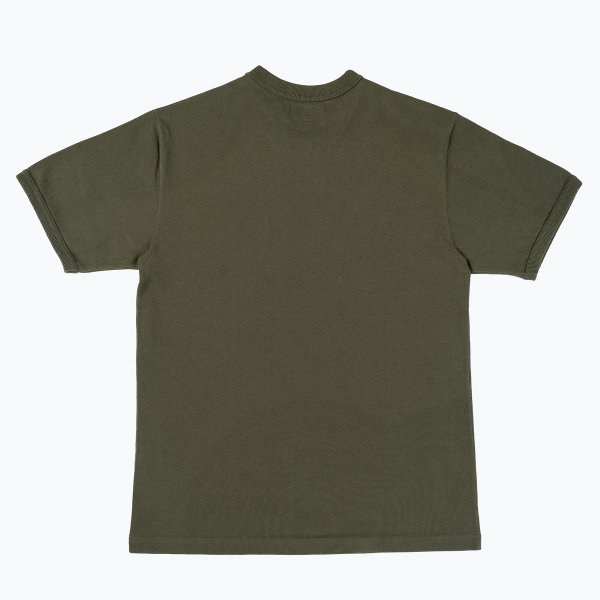 IHT-1600 11oz Cotton Knit Crew Neck T-Shirt - Olive