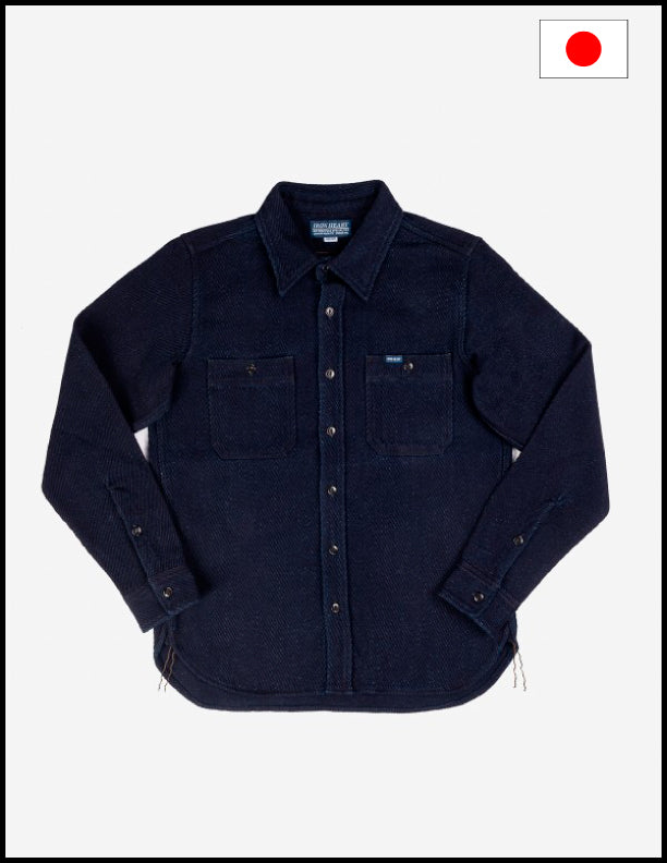 Iron Heart IHSH-288 14oz Kersey Work Shirt - Indigo