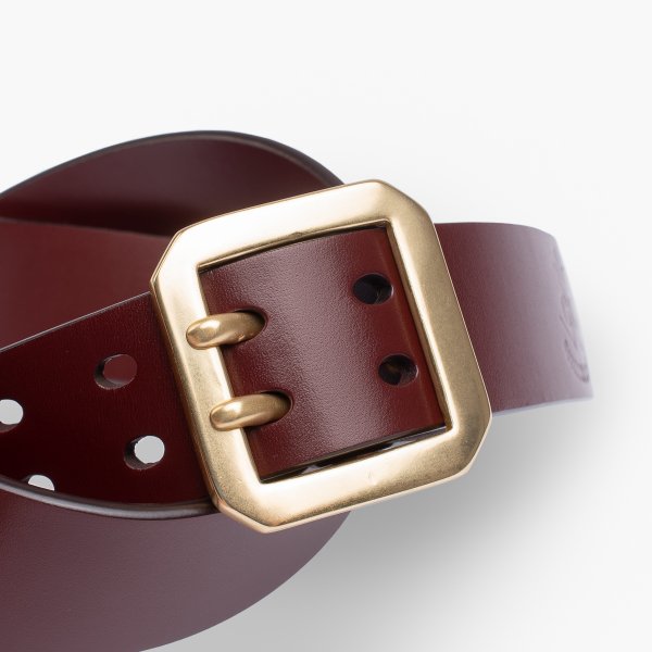 OGL Double Prong Garrison Buckle Leather Belt