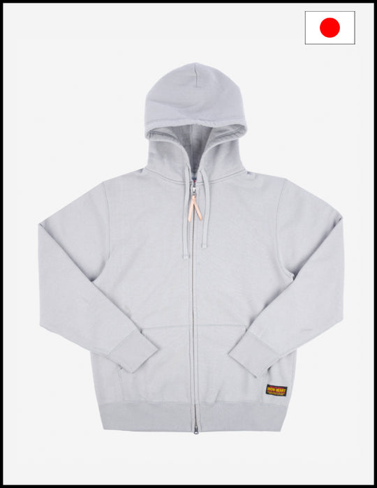 Iron Heart IHSW-10-GRY 14oz Ultra Heavyweight Loopwheel Cotton Zip Up Hoodie – Grey