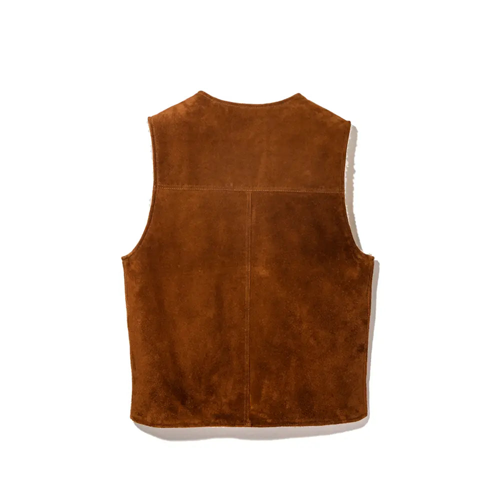 Y&#39;2 Leather WJ-06  STEER ROUGHOUT WOOL BOA VEST