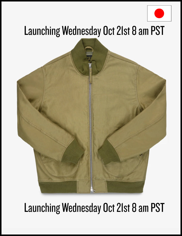 IHM-52-KHA 12oz Whipcord Tanker Jacket - Khaki