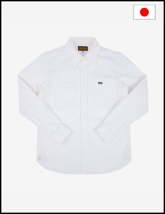 Iron Heart IHSH-391 13.5oz Denim Work Shirt - White