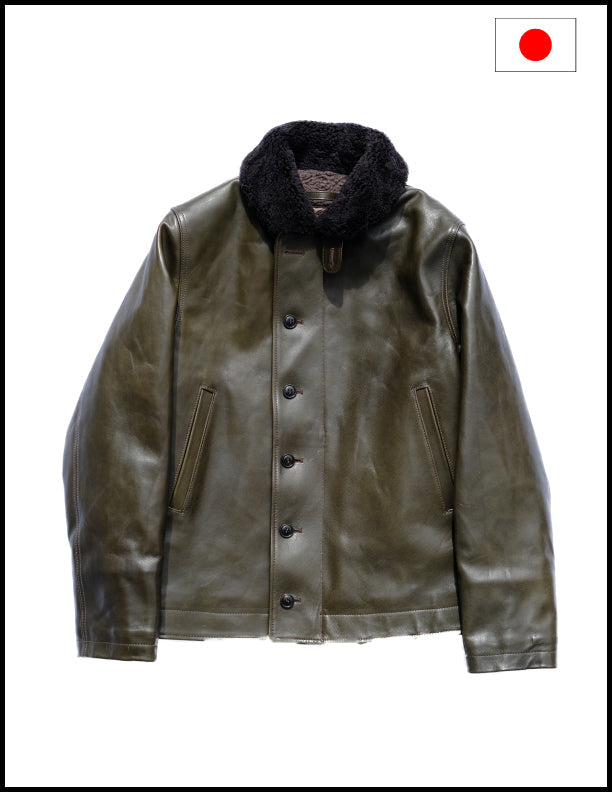 HORSE LEATHER N-1 DECK JACKET ｜ HOUSTON-BOOK