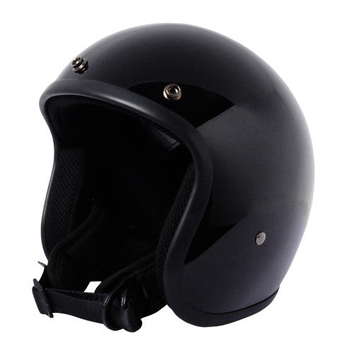 Classic Super Low Profile 3/4 Helmet Gloss Black