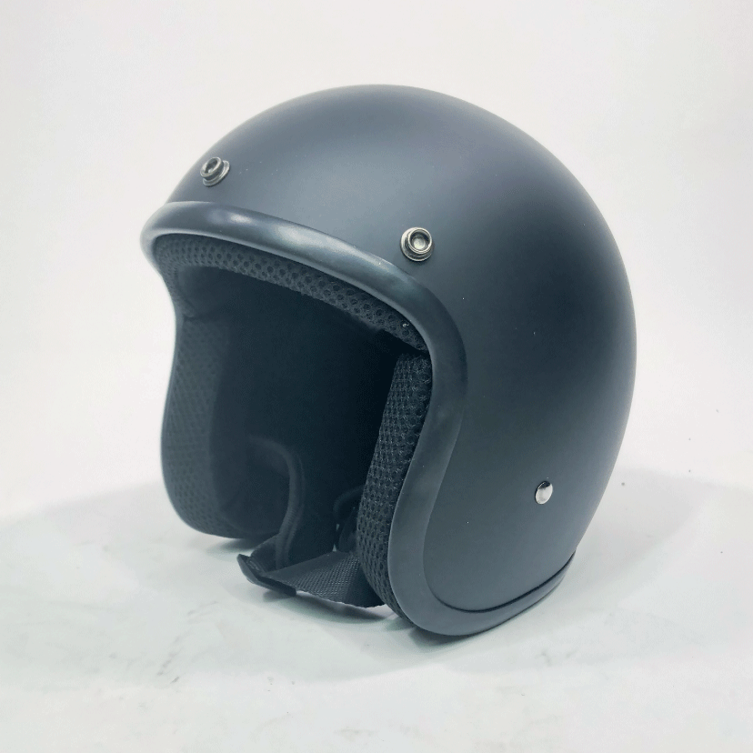 Classic Super Low Profile 3/4 Helmet Matte Black