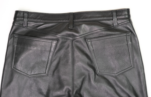 The Shop Vancouver Black Steerhide Leather Pants
