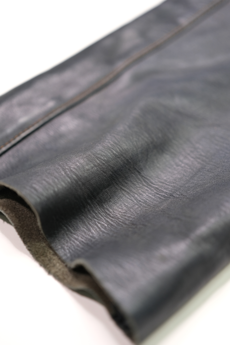 The Shop Vancouver Indigo Dyed Horsehide Leather Pants