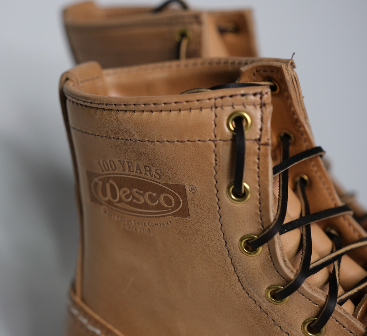 Wesco Boots X The Shop N.H Service Boot Natural Veg Tanned Horsehide