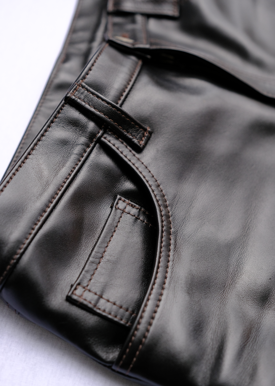 Y&#39;2 Leather X The Shop 1mm Teacore Horsehide Leather Pants