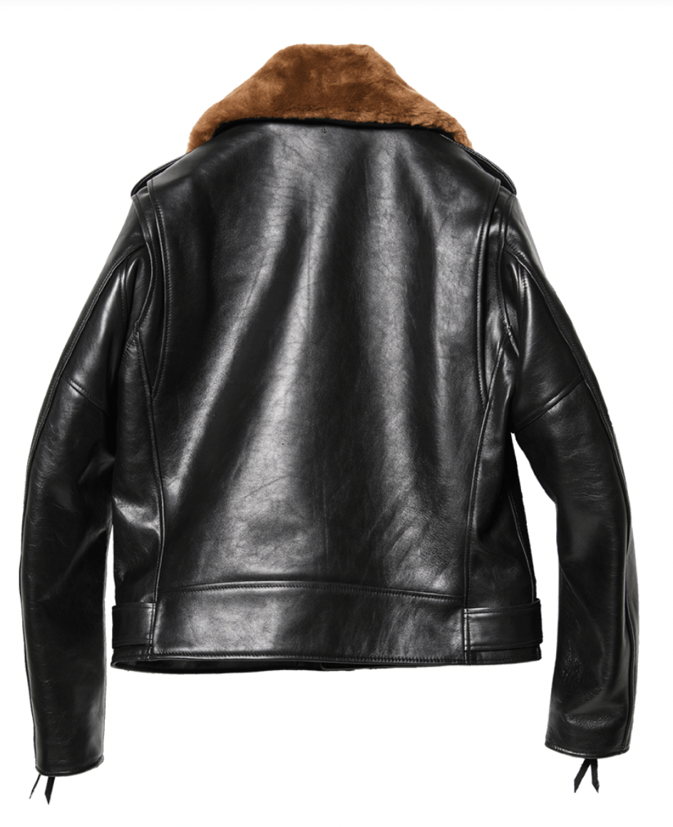 Y'2 Leather SHR-58 Sumi Dyed Double Riders Jacket - The Shop Vancouver