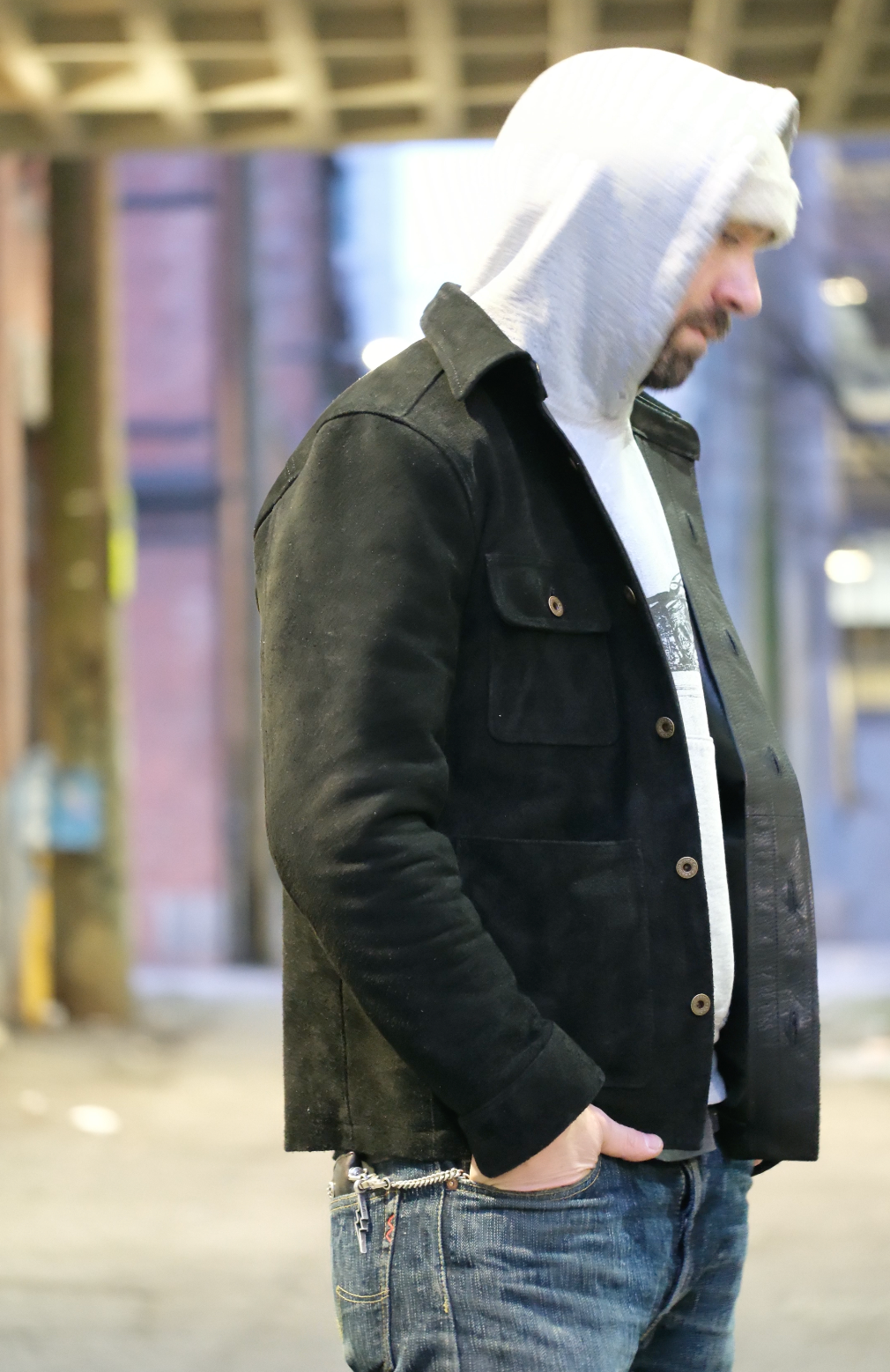 The Shop Vancouver Chore Shirt Steer rough out Black The Shop Vancouver Chore Shirt Steer rough out Black