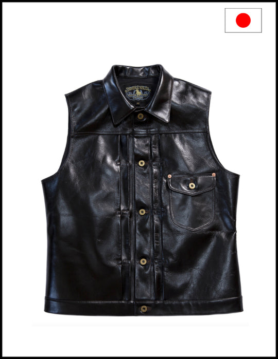 Double Helix "Western Cowboy" Tea Core Horse Hide Vest