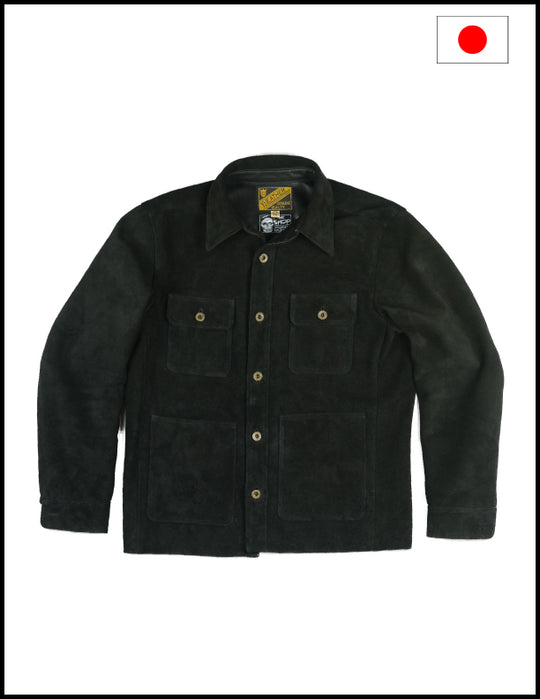 The Shop Vancouver Chore Shirt Steer rough out Black