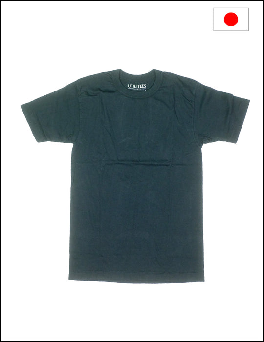 Utilitees Twin 2 Pack 5.5oz Loopwheel Crew Neck T-Shirt black ( Iron heart )