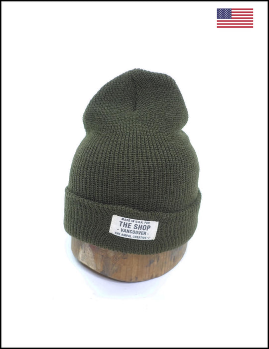 The Shop X Ampal Creative 100% wool Watch Cap Olive
