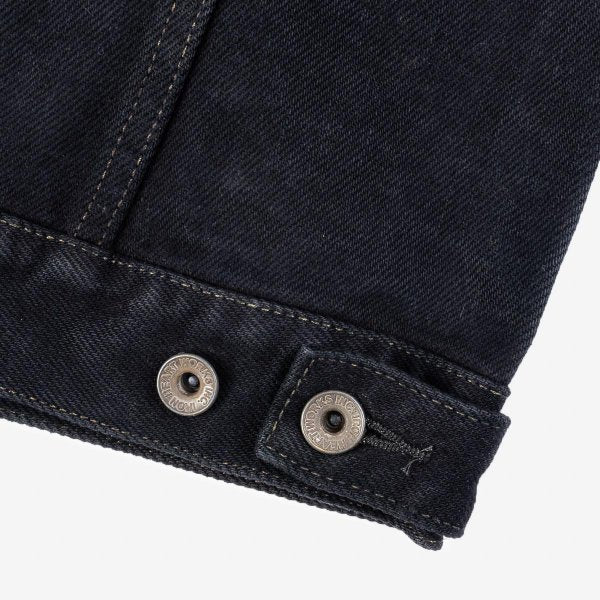Iron Heart IH-526J-22OD 22oz Selvedge Denim Type III Jacket - Indigo Overdyed Black