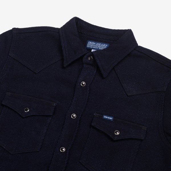 Iron Heart IHSH-208  Kersey Western Shirt - Indigo