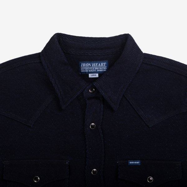 Iron Heart IHSH-208  Kersey Western Shirt - Indigo