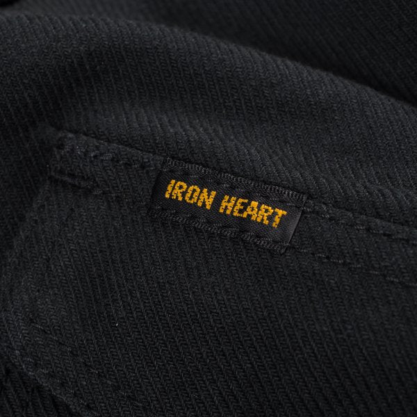 Iron Heart IHSH-235 13oz Military Serge Western Shirt - Black