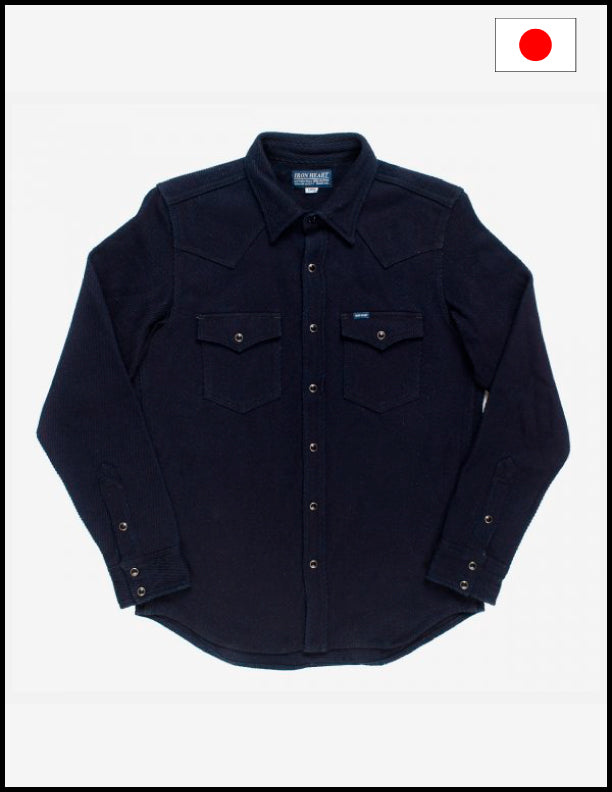 Iron Heart IHSH-208  Kersey Western Shirt - Indigo