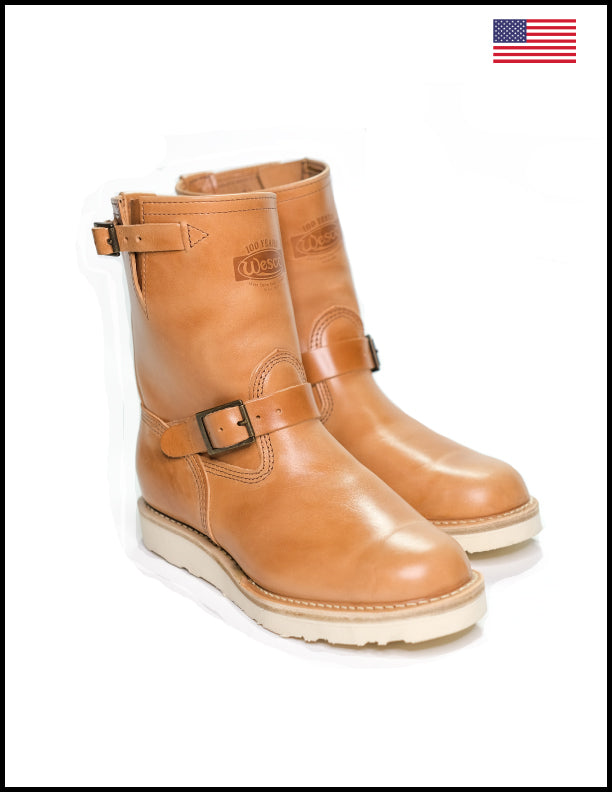 Wesco Boots X The Shop Short Stack Natural Veg Tanned