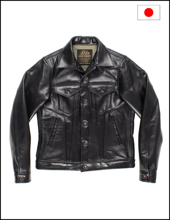 Iron Heart IHJ-64 Horsehide Modified Type III Jacket - Black