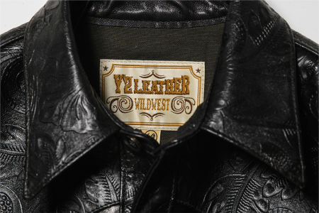 Y&#39;2 Leather WJ-03 OIL SOFT HORSE×HORSE LIGHT (EMBOSSED LEATHER) SHIRT